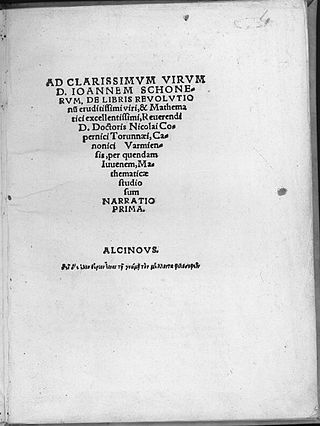 <i>Narratio Prima</i> Book from Georg Joachim Rheticus, first publication of Copernican heliocentrism