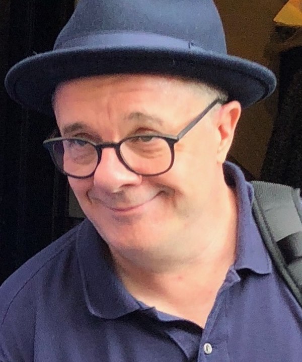 Lane after a performance of Angels in America in 2018