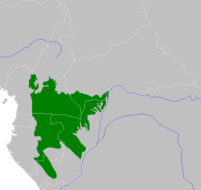 Description de l'image Northwestern Congolese lowland forests map.png.