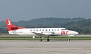 Metroliner van OLT op het vliegveld van Zürich