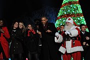 With Fifth Harmony members and Barack Obama (December 2014)