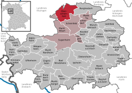 Oberscheinfeld – Mappa
