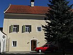 Rectory with farm buildings and city wall