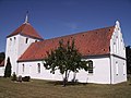 Østrup Kirke: Bygning, Kalkmalerier, Inventar