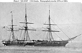 The USS Omaha between 1870 and 1880