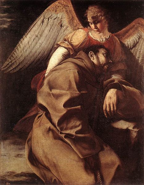 File:Orazio Gentileschi - St Francis Supported by an Angel - WGA8583.jpg