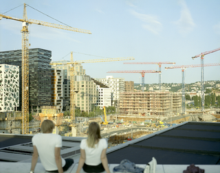 Bjørvika neighborhood in Oslo, Norway