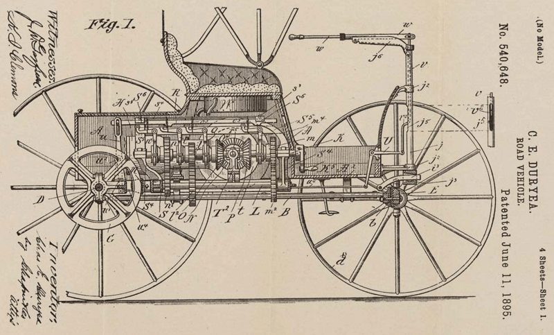File:Patent, Duryea Road Vehicle, 1895.png