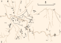 Kaart van de stad Petra