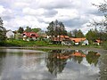 Čeština: Heřmanečský rybník ve vesnici Heřmaneč, části Počátek English: Heřmanečský pond in Heřmaneč, part of Počátky, Czech Republic