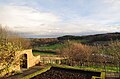 Looking SE across the vegetable garden