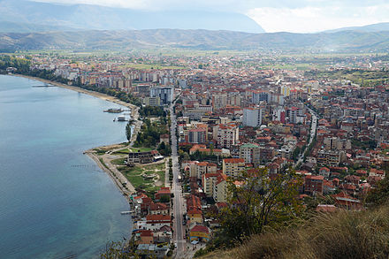 Pogradec from Castle