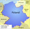 English: Historical Map Polski: Mapa historyczna
