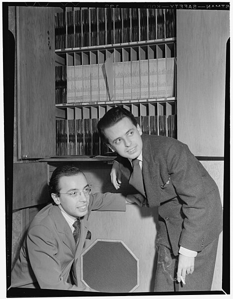 File:Portrait of Ahmet M. Ertegun and Nesuhi Ertegun, Turkish Embassy (record room), Washington, D.C., 1930s.jpg
