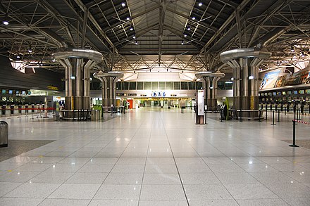 Main check-in area at Terminal 1