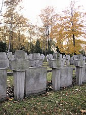 Graves of Jewish-Polish soldiers who died in 1939 September Campaign, Powazki Cemetery Powazki wrzesien 4.JPG