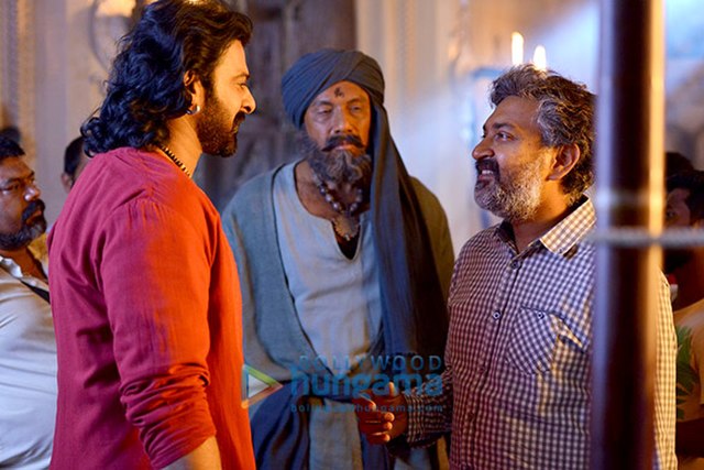 Prabhas on the sets of Baahubali 2: The Conclusion