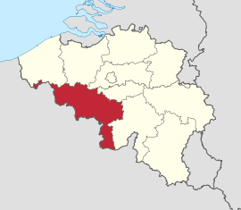 एनोचे बेल्जियम देशाच्या नकाशातील स्थान