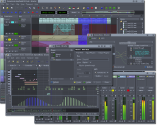 Qtractor Digital audio workstation application for Linux