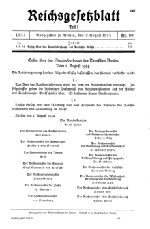 The Law on the Head of State of the German Reich of 1 August RGBL I 1934 S 0747.png