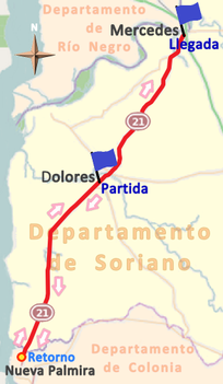 El recorrido de la etapa.