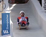 Deutsch: Vorletztes Saisonrennen im Rennrodel-Weltcup der Saison 2014/15 vom 19. bis 22. Februar 2015 in Altenberg/Erzgebirge. Tag 2: Nationencups. English: Luge world cup race season 2014/15 in Altenberg/Germany, 19th to 22nd Februar 2015. Day 2: Nations cup races.