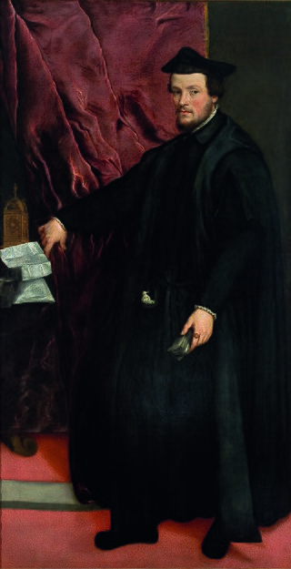 <i>Portrait of Cardinal Cristoforo Madruzzo</i> Painting by Titian