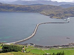 View from the island Runde in south direction to Remøya