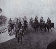 Russian Cavalry under Reconnaissance Mission during the Battle of Mukden