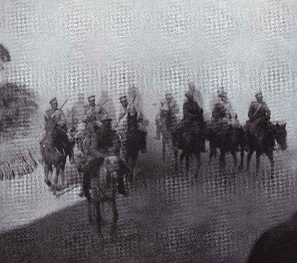 Russian Cavalry under Reconnaissance Mission during the Battle of Mukden