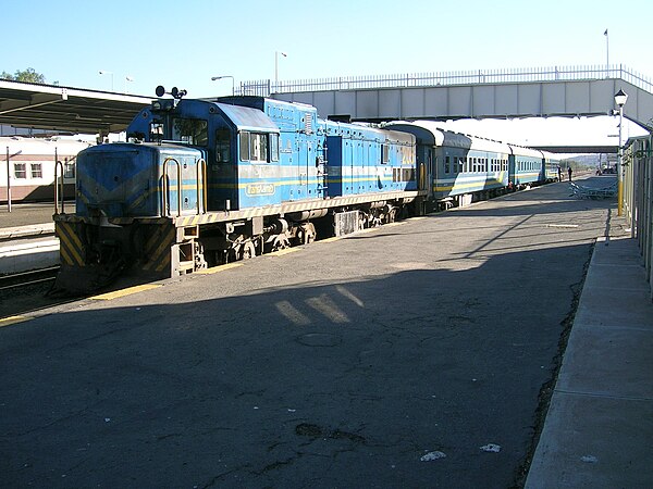 TransNamib's no. 205 at Windhoek station, Namibia, 26 June 2010