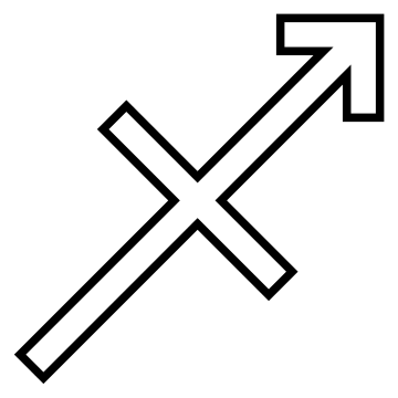 File:Sagittarius symbol (outline).svg