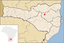 Localização de Salete em Santa Catarina