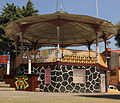 Kiosco en la plaza central de Santo Tomás Ajusco.