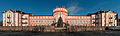 * Nomination A south view of Schloss Biebrich as seen from the Rheingaustraße. Please note that this image is in Panini General projection in order to make the entire front visible. Major distortions at the borders of the image should be expected. By User:DXR --Martin Kraft 18:59, 26 February 2015 (UTC) * Promotion Good quality. --Jacek Halicki 20:13, 26 February 2015 (UTC)