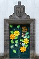 Image 249School door that reads "When I grow up I want to be a kid", Furnas, São Miguel Island, Azores, Portugal