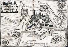 Mirandola nell'Itinerario di Franz Schott, 1649