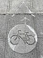 Cycle lane sign