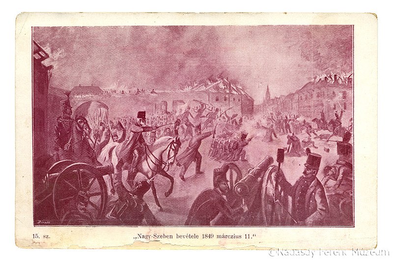 File:Siege of Nagyszeben - postcard from the Period of the Dualism.jpg