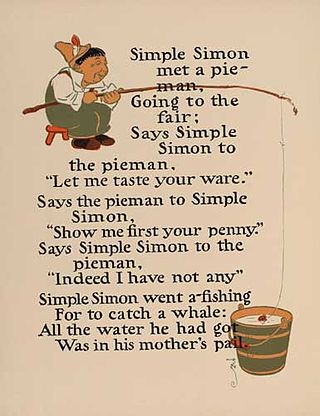 <span class="mw-page-title-main">Simple Simon (nursery rhyme)</span> Nursery rhyme