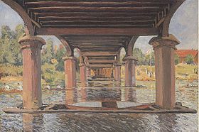 Under the Bridge at Hampton Court (1874)