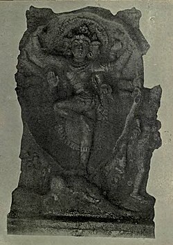 Gajasamharamurti panel, Tirutturaippundi South-Indian Images of Gods and Goddesses-Page No.131-Gajahamurti Tirutturaippundi.jpg