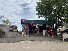 Souvenir shop in Rubirizi District in Western Uganda.