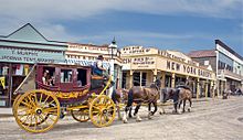 Main Street in Sovereign Hill, a large open-air gold mining museum, is Ballarat's most famous attraction.