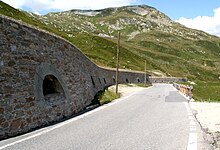 La galerie de protection du col du Splügen.