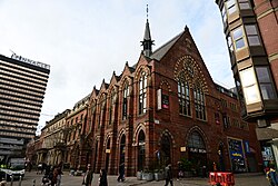 The former St Albions church in Leeds city centre, since converted into office space.