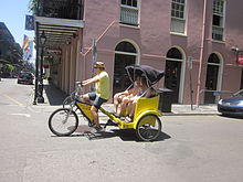 St Philip Royal Pedicab, New Orleans, Louisiana St Philip Royal Pedicab New Orleans.jpg