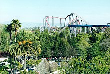 Nighthawk when it was known as Stealth at California's Great America. Stealth (California's Great America) 1.jpg