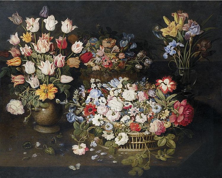 File:Still life with roses in an Asian bowl with a butterfly and dragonfly by Osias Beert the Elder, ca. 1610-20.jpg