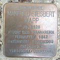 image=File:Stolperstein Lüneburg Vor der Sülze 1 Manfred Siegbert Kapp.jpg